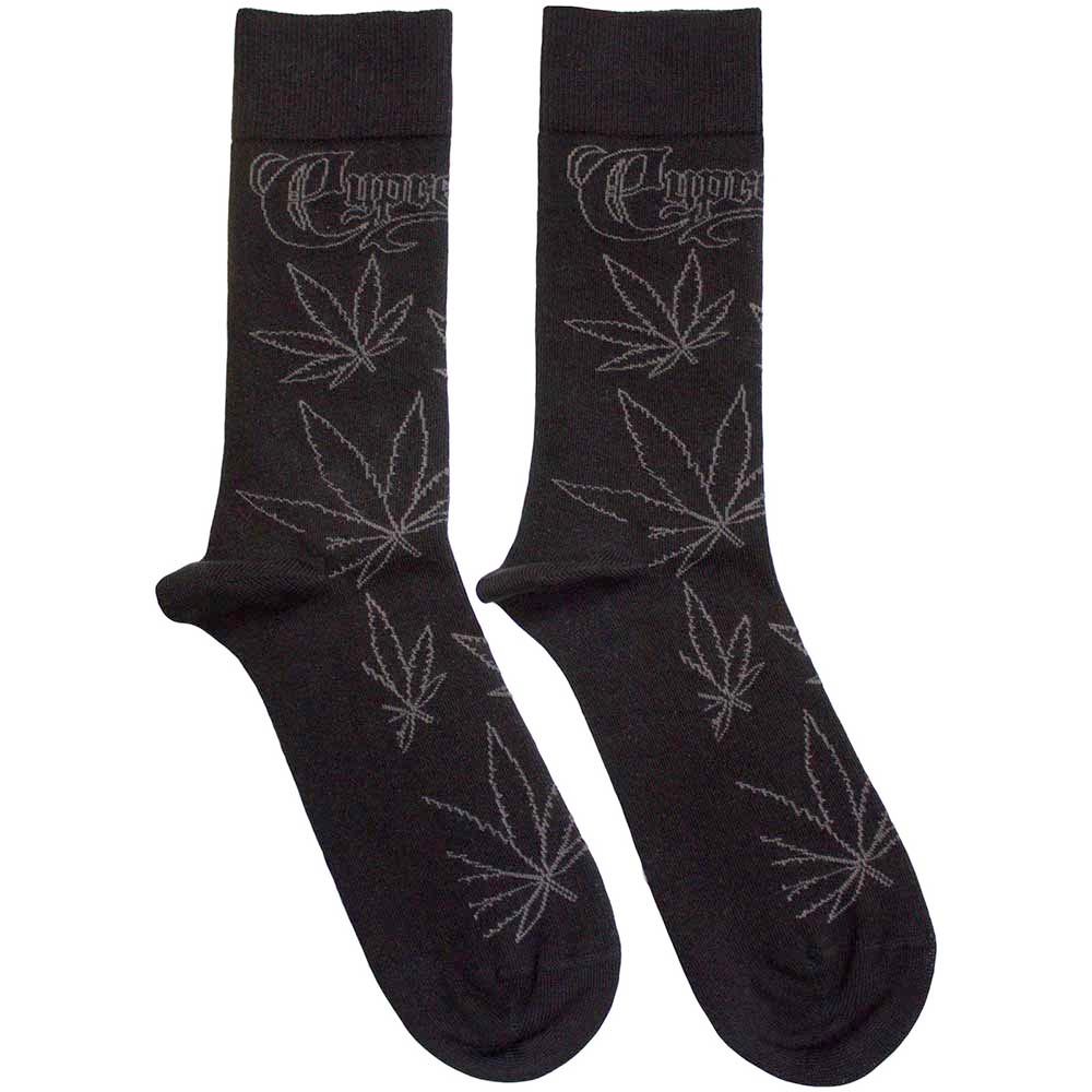 Cypress Hill - Leaf Pattern Sokken - Zwart
